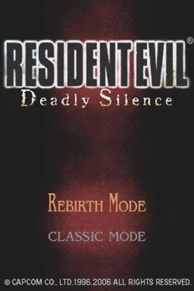 Biohazard - Deadly Silence (Japan) screen shot title